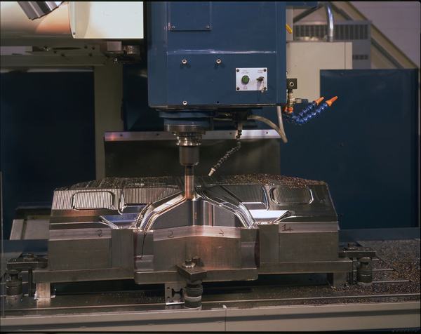 CNC milling a die section